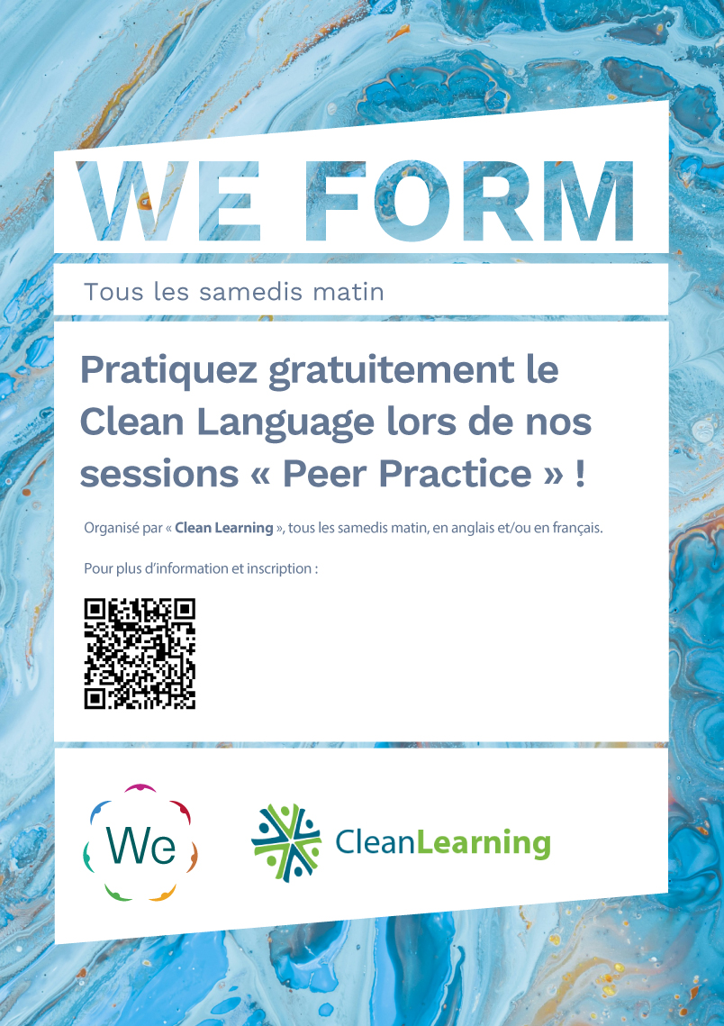 Pratiquez gratuitement le Clean Language lors de nos sessions « Peer Practice » !